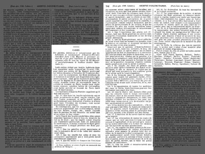 Le cahier de doléance d'Ozoir (1789)