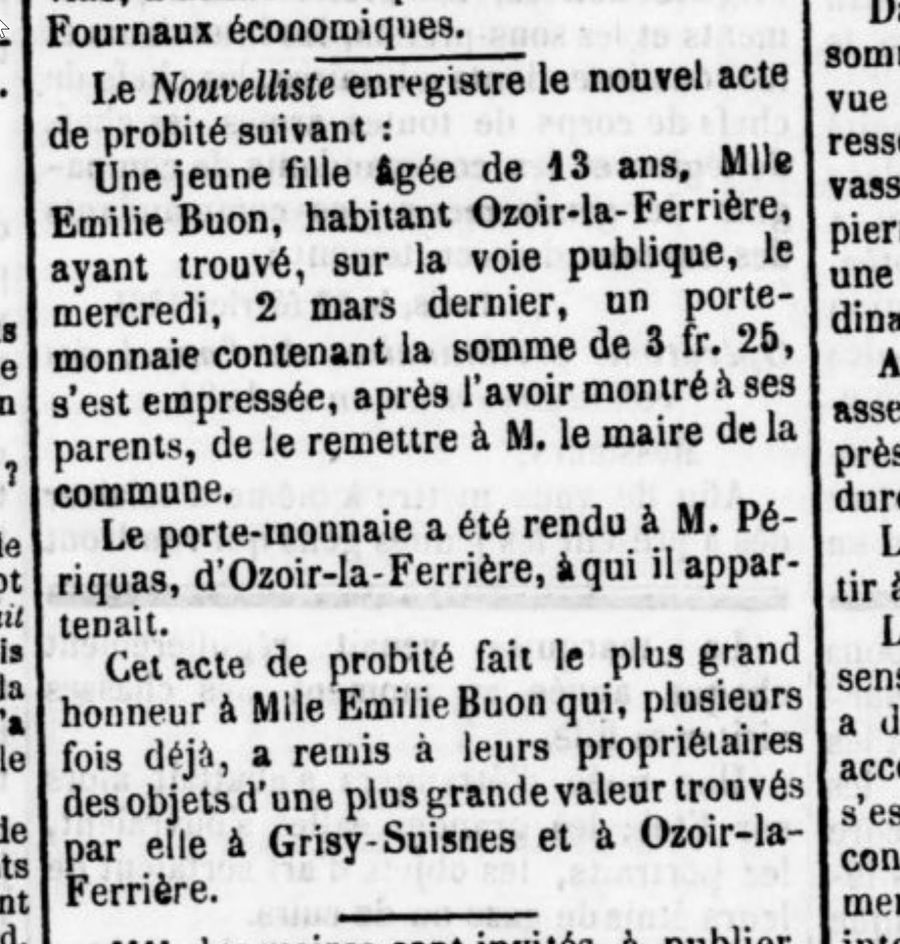 Acte de probité